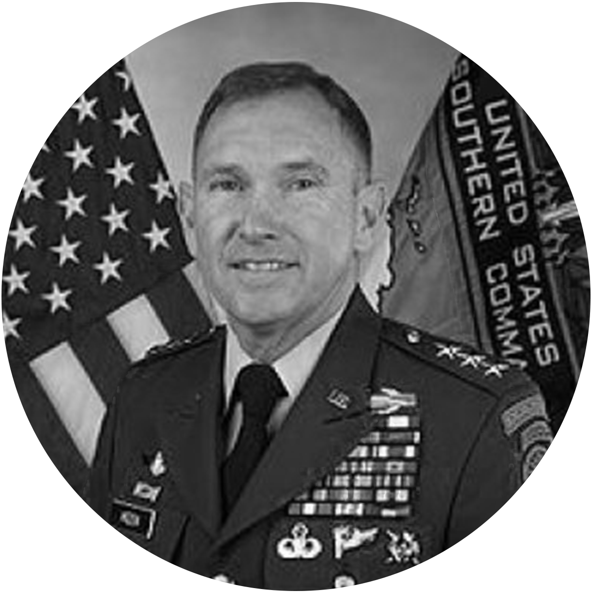 Lt. General PK Ken Keen - black and white headshot