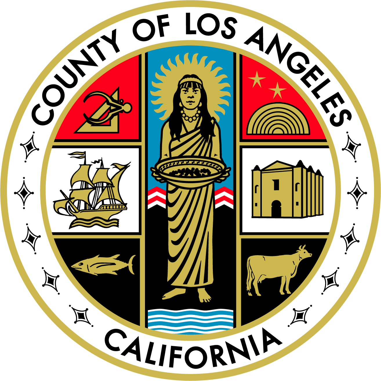 County Los Angeles California Logo