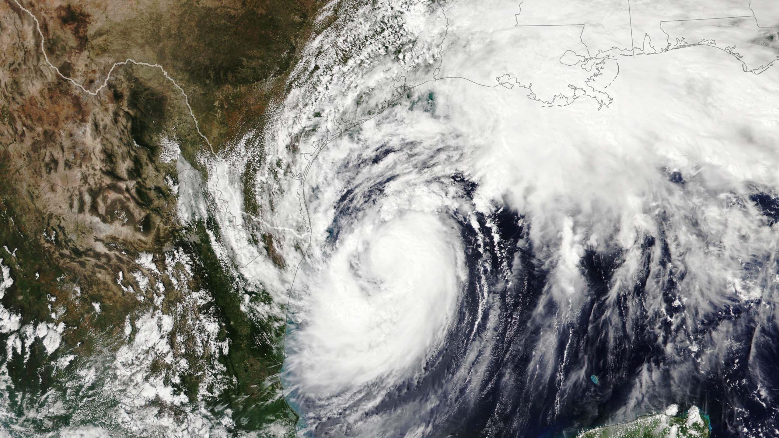 Hurricane Francine Hero Banner, satellite map overview with the hurricane approaching to New Orleans