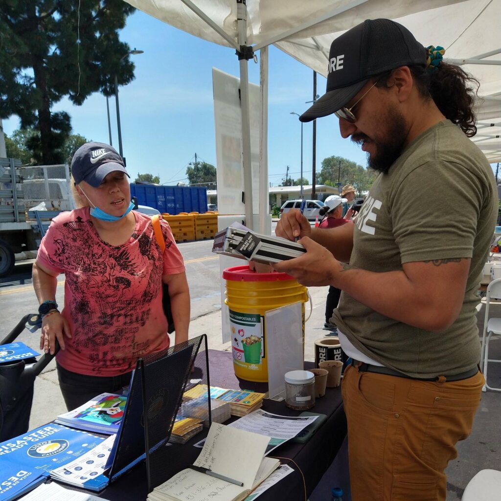 CORE staff distributed disaster readiness materials at a tabling event.