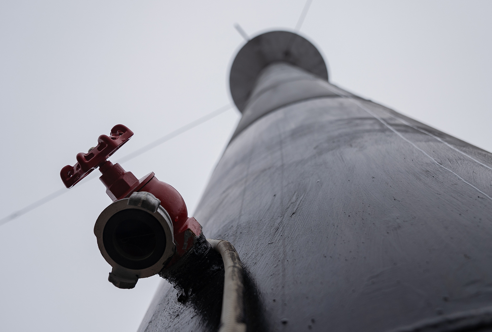 This water tower infrastructure allows residents, easy and convenient access to clean drinking water.